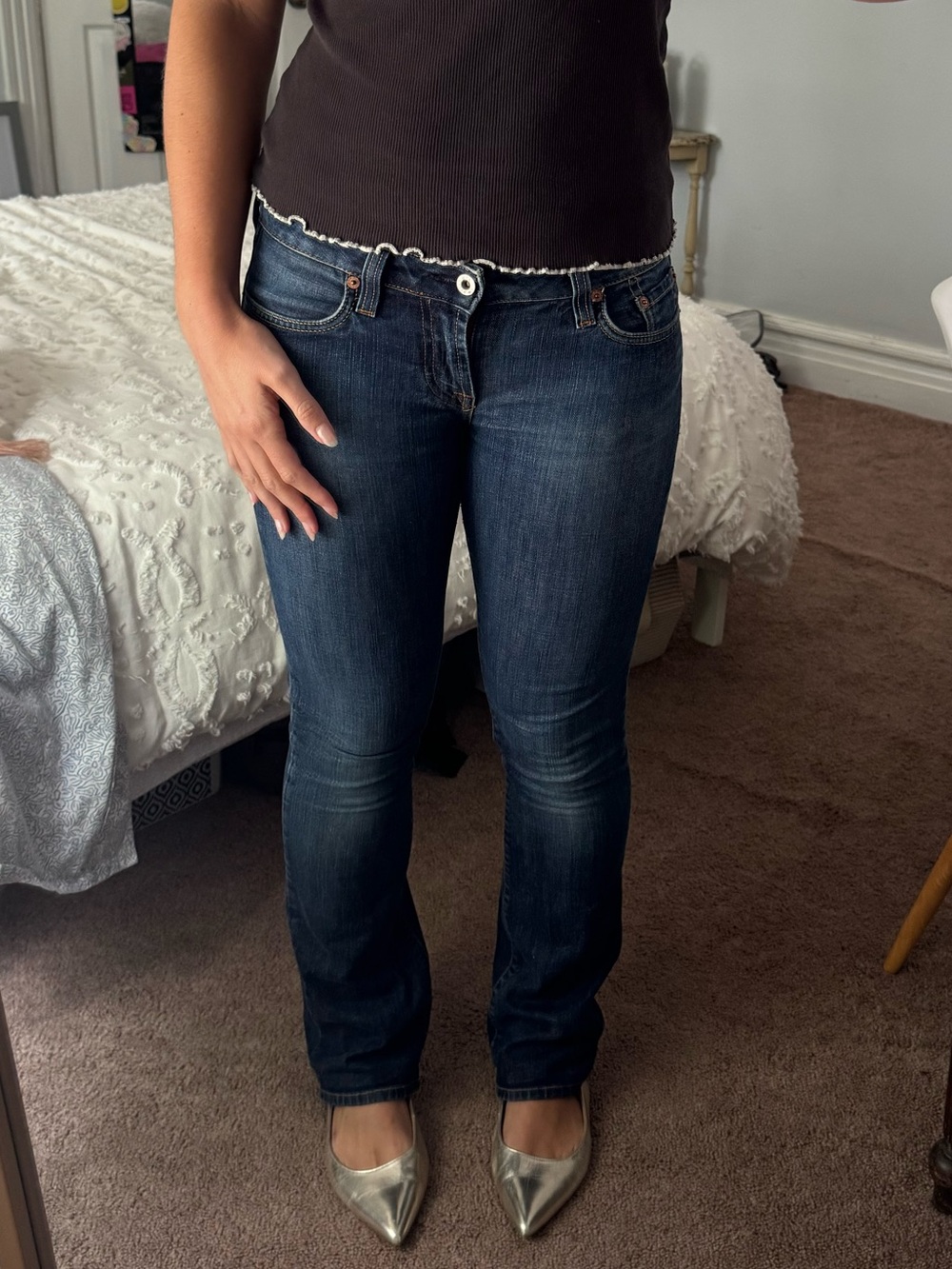 Dark Blue Women’s Straight-Leg/Boot Cut Jeans